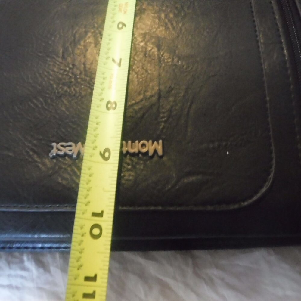 Montana West Womens Black Shoulder Tote Purse New - Picture 7 of 16